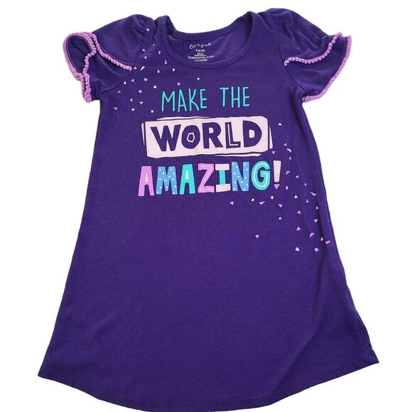 Girls Frozen Pajama set and Santa Snowflake Nightgown Bundle Size S 6 6X - Picture 4 of 12